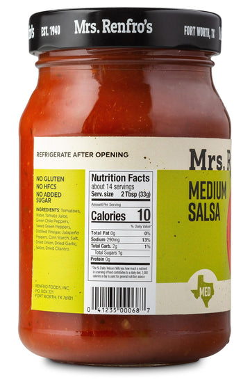 Mrs. Renfros Medium Salsa - Gluten Free (16-oz. jars, 4-pack)