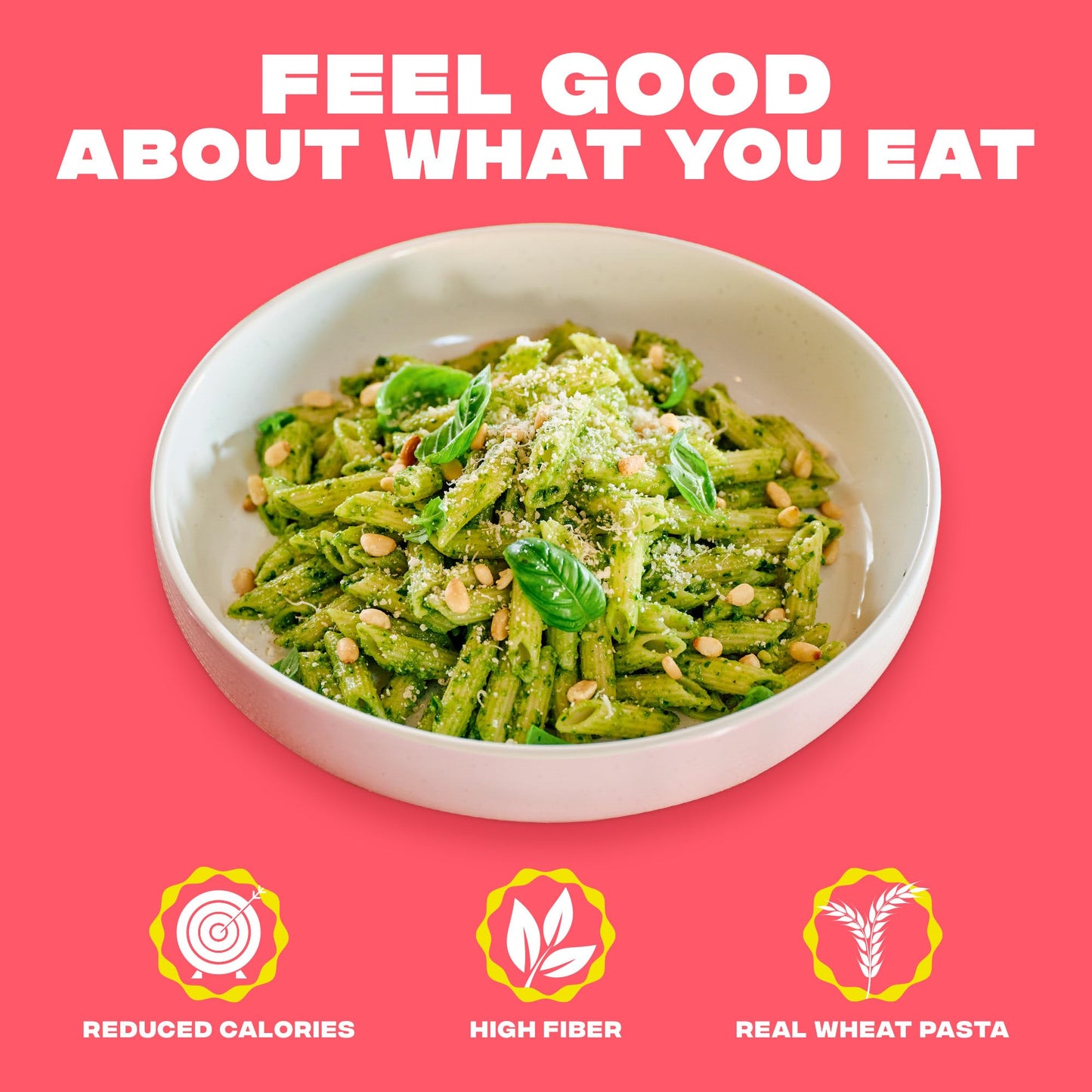 CARBE DIEM Penne Pasta, 8g Protein, 55% Fewer Net Carbs, 110 Calories, 12oz (Pack of 3)
