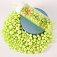 Kasvan Halloween Green Pearl Sugar Sprinkles - Edible Candy Pearls 130G/4.58 Oz, Mix Size, Baking Cake Decorations, Ice Cream To