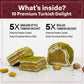 Eastanbul Premium Turkish Delight With Dubai Chocolate Filling, 8.8Oz, Turkish Delights Pistachio, Lokum, Pistachio Turkish Deli
