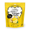 Lovely Candy Co. Lemon Ginger Chews, Made with Real Ginger, Individually Wrapped, 5oz (1-Pack) | Gluten-Free, Non-GMO, NO Artifi