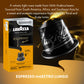 Lavazza Espresso Maestro Lungo compact pieces, Light Espresso Roast, 100% Arabica, 10 Count (Pack of 6), Compatible with Nespresso Original Machines