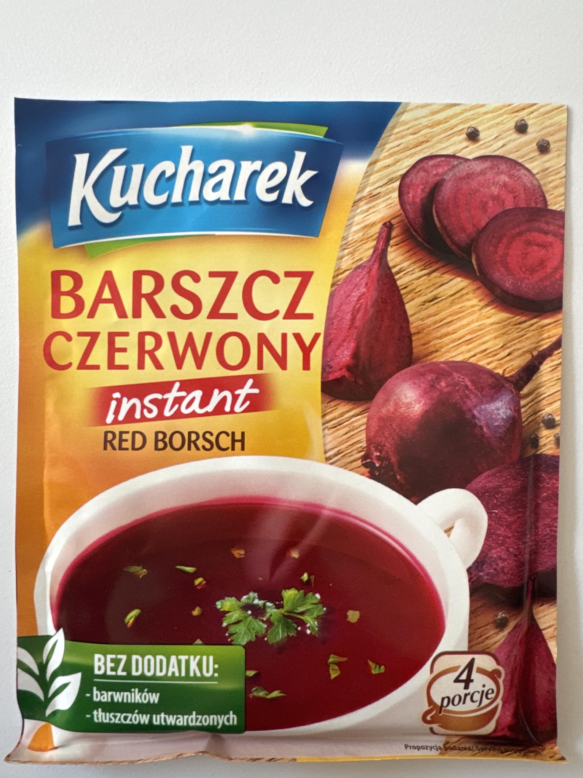 Kucharek Barszcz Czerwony Instant Red Borscht Soup Mix (5-Pack)