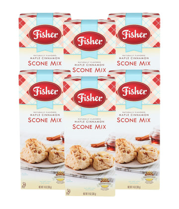 Fisher Scone Mix, Maple Cinnamon, 14 OZ (Pack of 6)