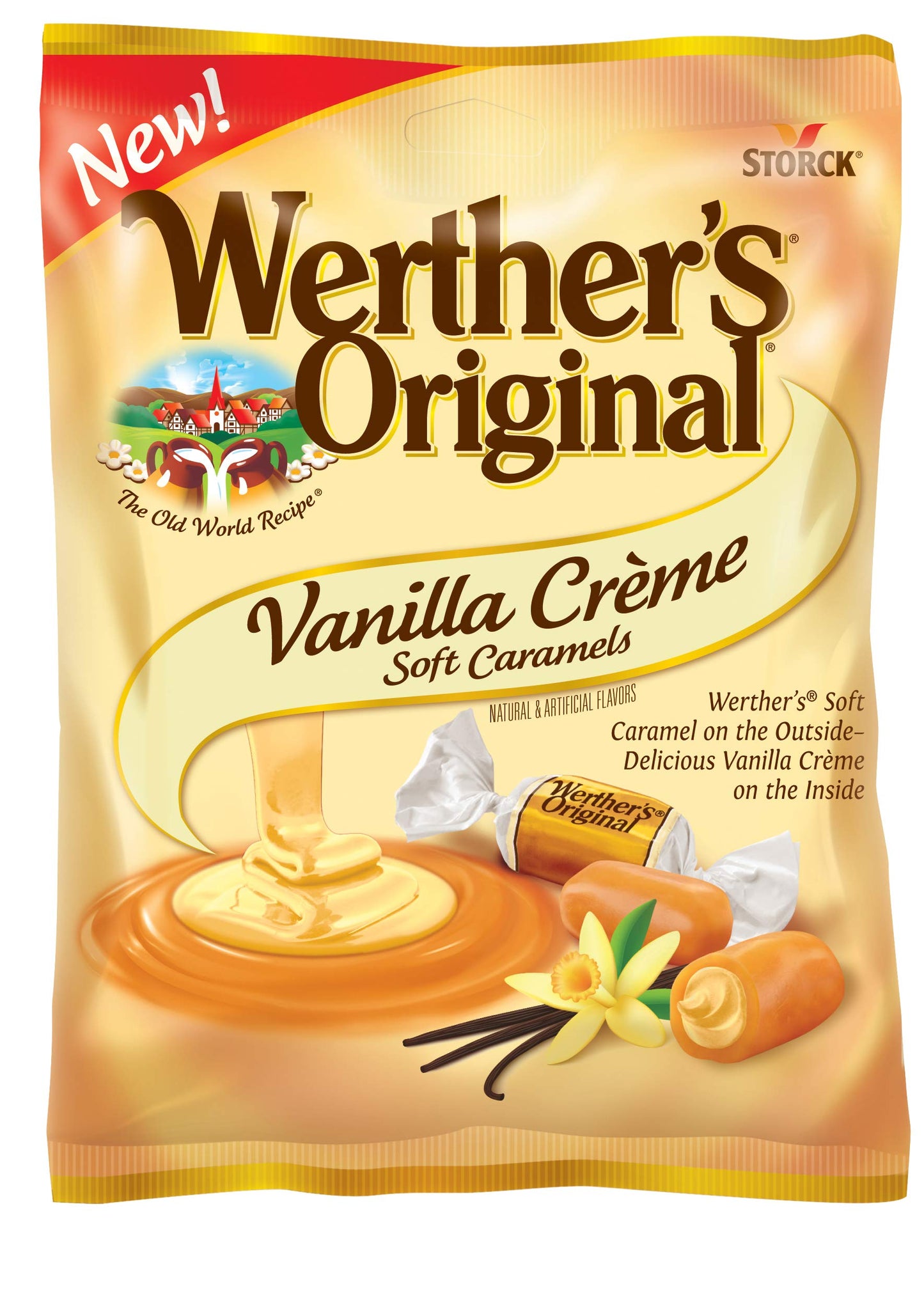 Werther'S Original Vanilla Creme Soft Caramels, 4.51 Oz Pack Of 4