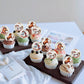 40 Pcs Horse Cupcake Toppers Wafer Paper Flower Horse Cupcake Picks Drink Topper Horse Racing Party Baby Shower Wedding Girls Bi