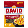 David Jumbo Sunflower Seeds  Bacon Mac And Cheese Flavor  Stocking Stuffer  5.25 Oz. (Pack Of 12)