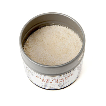 Blue Cheese Sea Salt - Gourmet Infused Sea Salt - Craft Seasoning - Non Gmo - Magnetic Tin - Gourmet Seasoning - 2.7Oz - Crafted