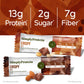 Simply Protein Crispy Bars Variety Pack - Peanut Butter & Dark Chocolate Almond - 13g Protein, 2g Sugar, Vegan - 16 Bars (2 Boxes)