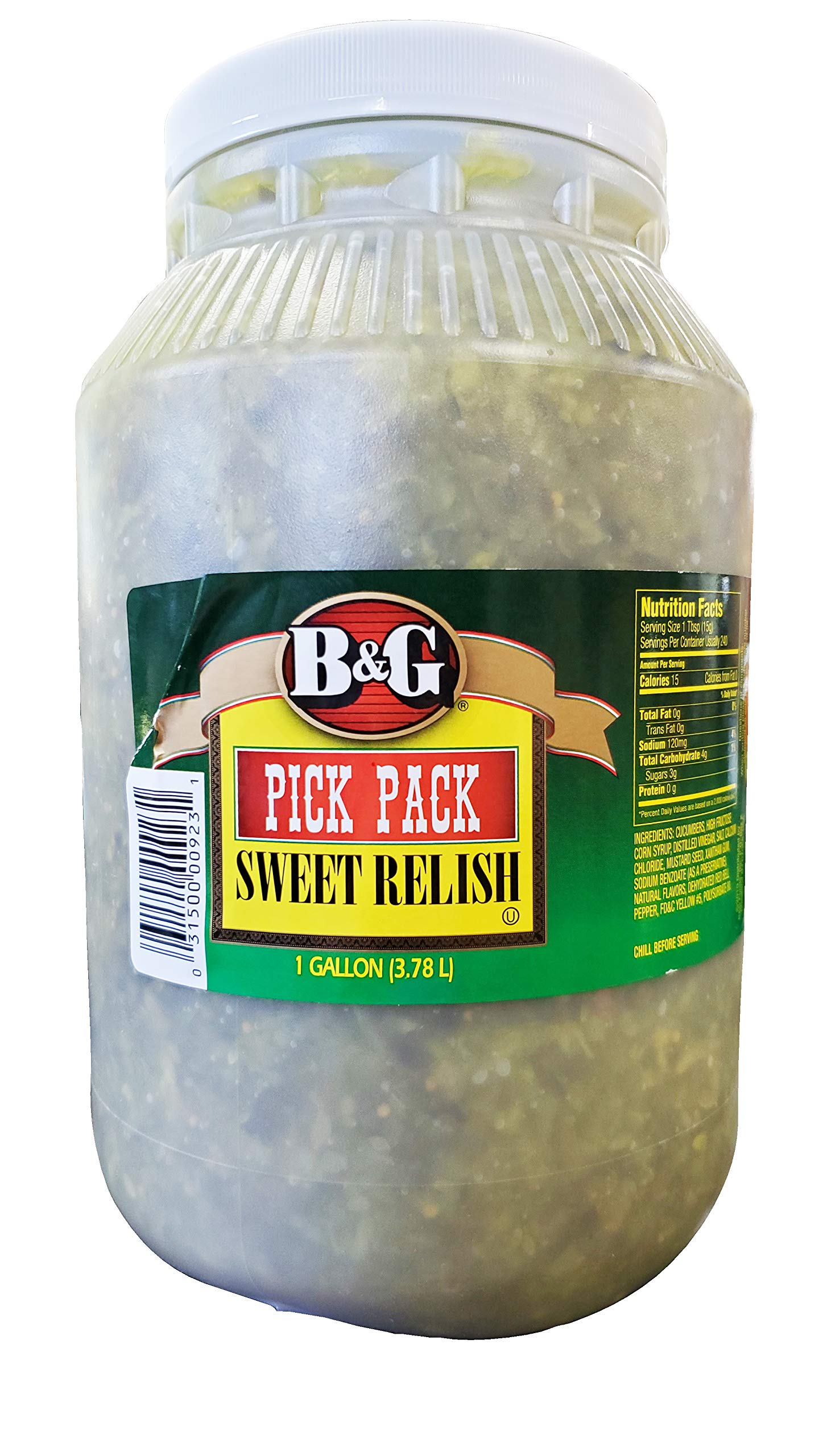 B&G Pick Pack Sweet Relish, 1 Gallon