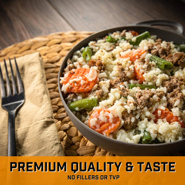 Peak Refuel Venison Country Casserole | Chad Mendes Signature Meal | Premium Freeze-Dried Variety Meals | Hunting, Survival, Cam