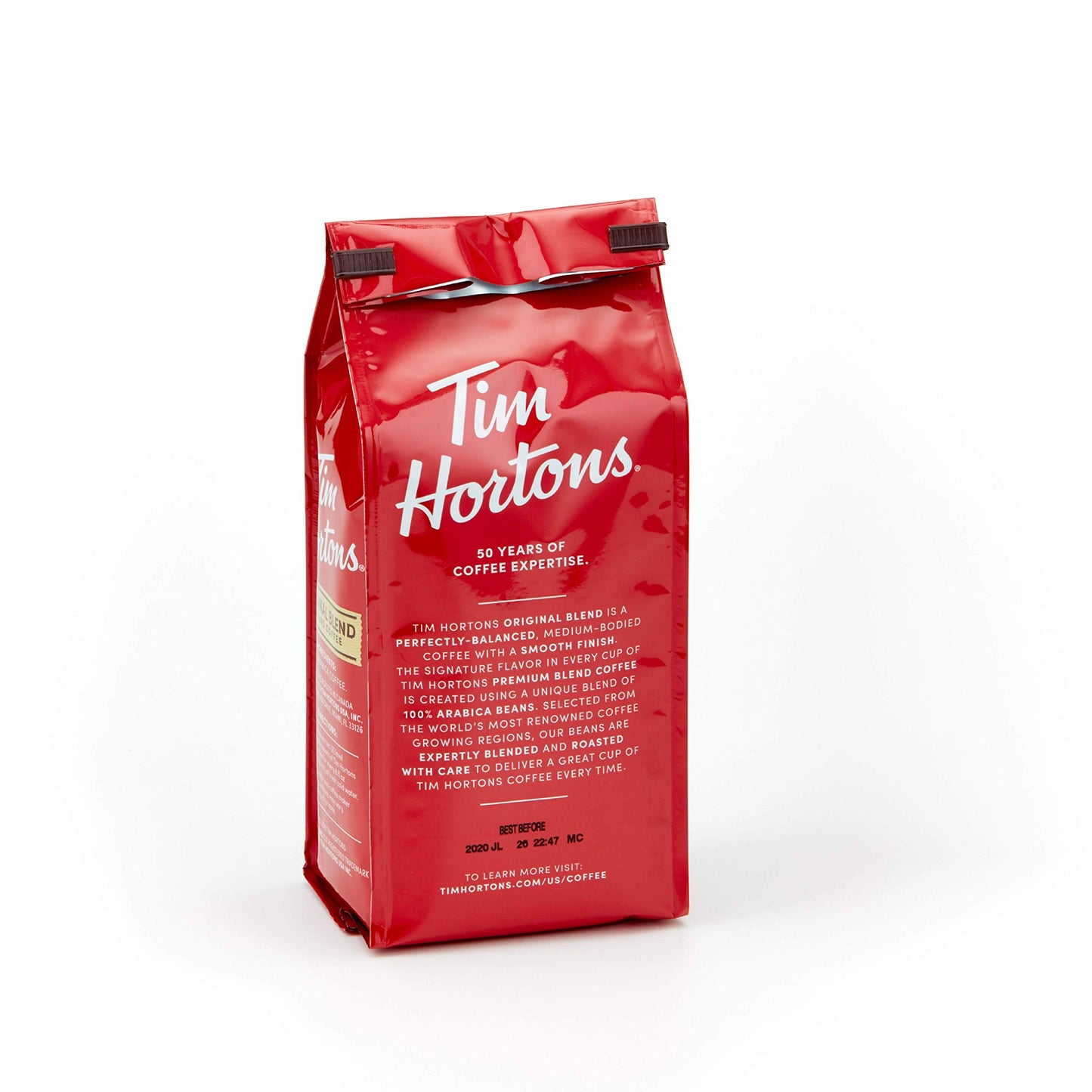 Tim Hortons Original Blend Ground Coffee, Medium Roast, 100% Arabica Beans, 12 Ounce (Pack of 6), Red