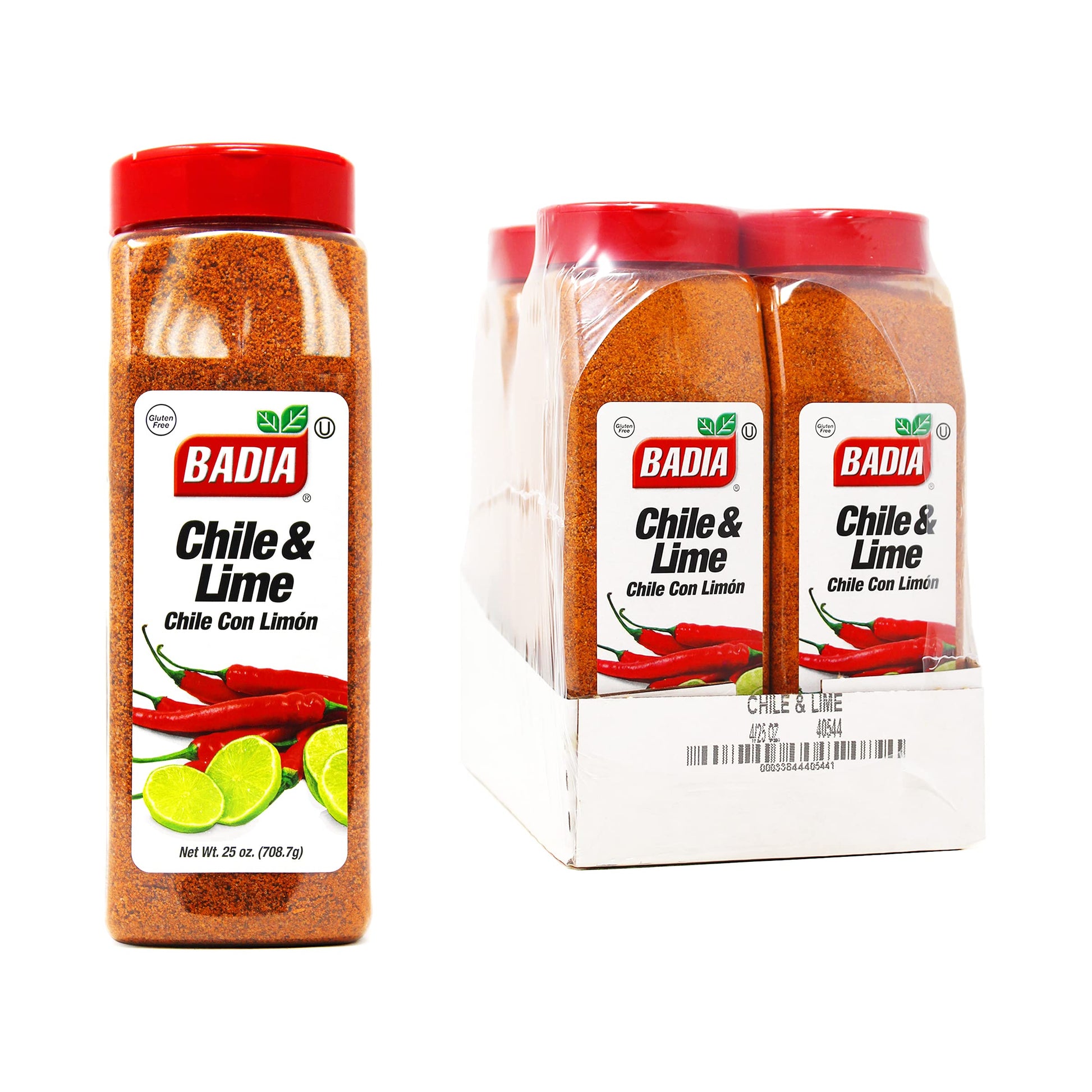 Badia Chile & Lime Seasoning, Spicy Blend of Chili Peppers & Lime, 25 oz, Pack of 4, Model B07H9JTPF7