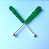 Classic Rock Candy Sticks, Sugar Rock Crystal Lollipops, Individually Wrapped (Pack Of 18, Green Apple)
