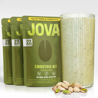 JOVA Nutritious Meal Replacement Shake | 22g Protein, 10g Fiber, 4g Sugar (Whole Foods: Oats, Pistachio, Collagen, Hemp Seed, Co