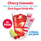 'Sonic Cherry Limeade Singles to Go Powdered Drink Mix - 18 Sticks Total - Convenient and Refreshing On-the-Go Beverage!''
