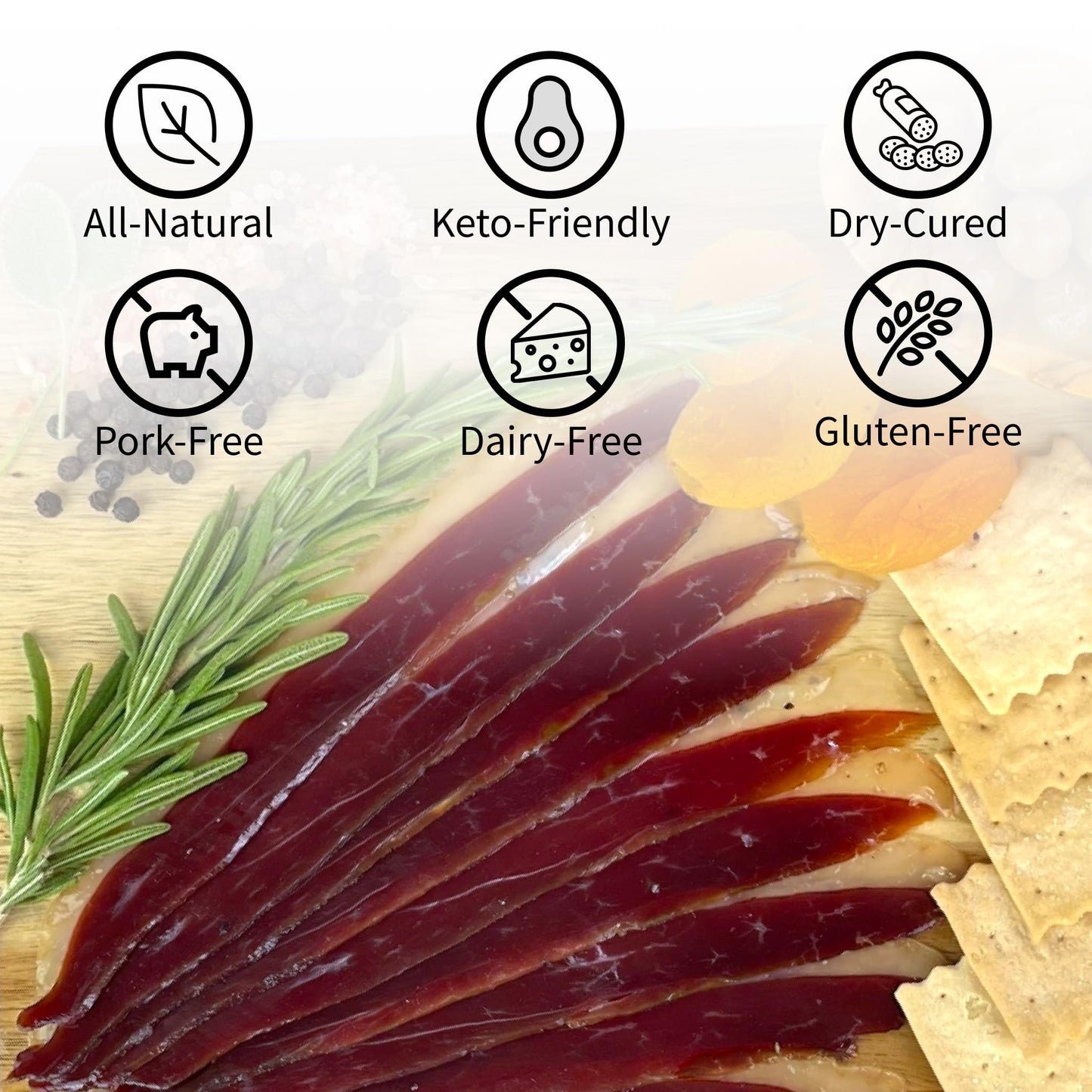 ANGELS SALUMI Pre-Sliced Dry-Cured Duck Breast Prosciutto - 2 oz Gourmet Charcuterie, Humanely Raised, Vegetarian-Fed