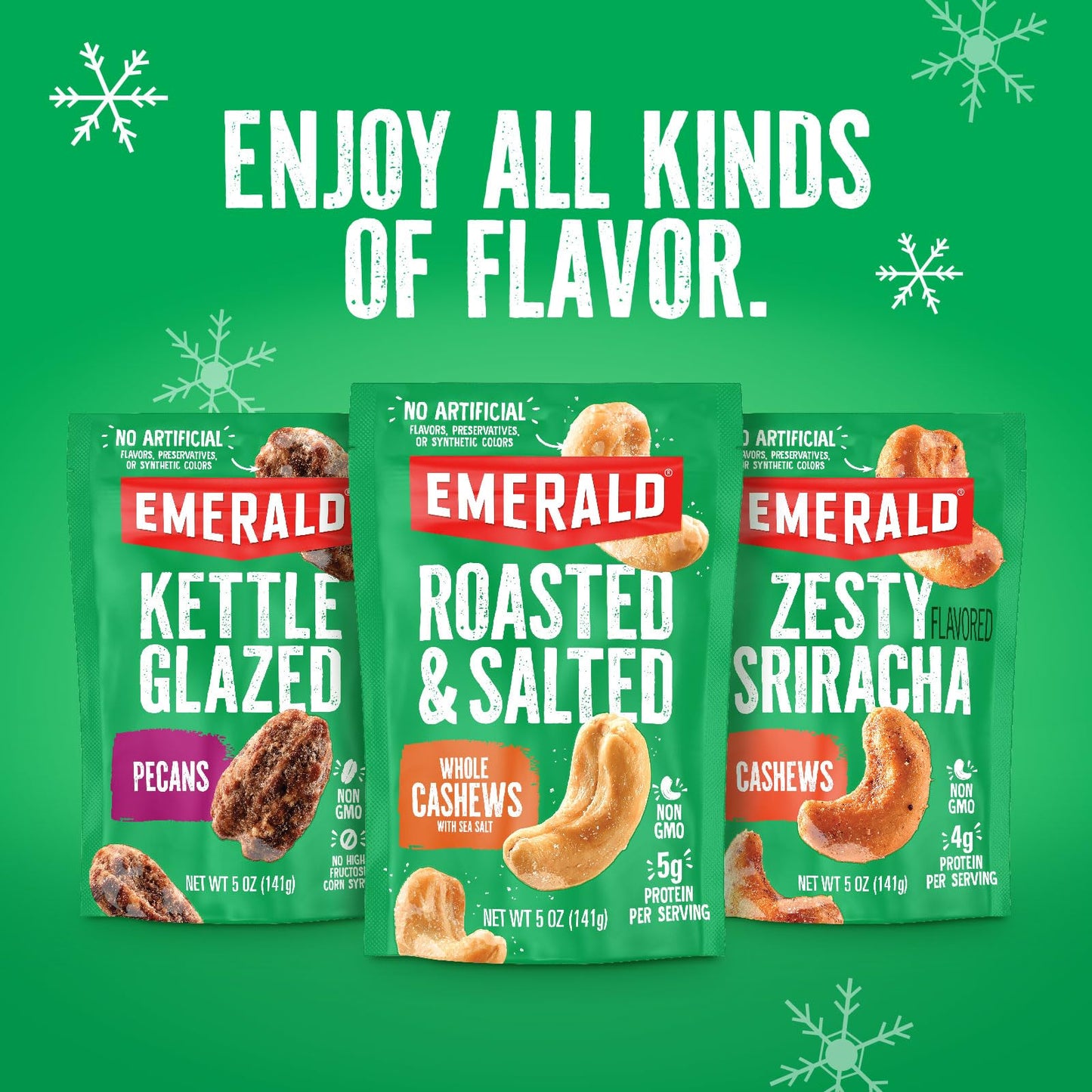 Emerald Nuts Cinnamon Toffee Pecans (1-Pack) | 5Oz Resealable Bag | Kosher Dairy Certified, Non-Gmo, Contains No Artificial Pres