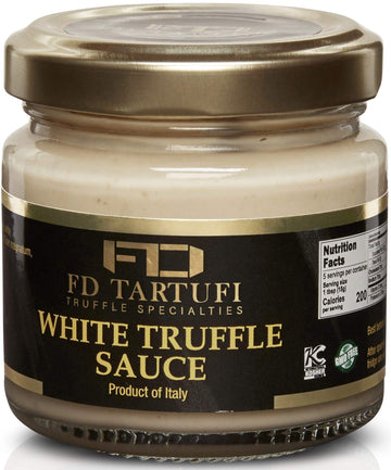 FD TARTUFI White Truffle Sauce 80g (2.82oz) - Gourmet Sauce | Condiments | Made in Italy | non gmo | Cheese | Milk | Cream | Whi