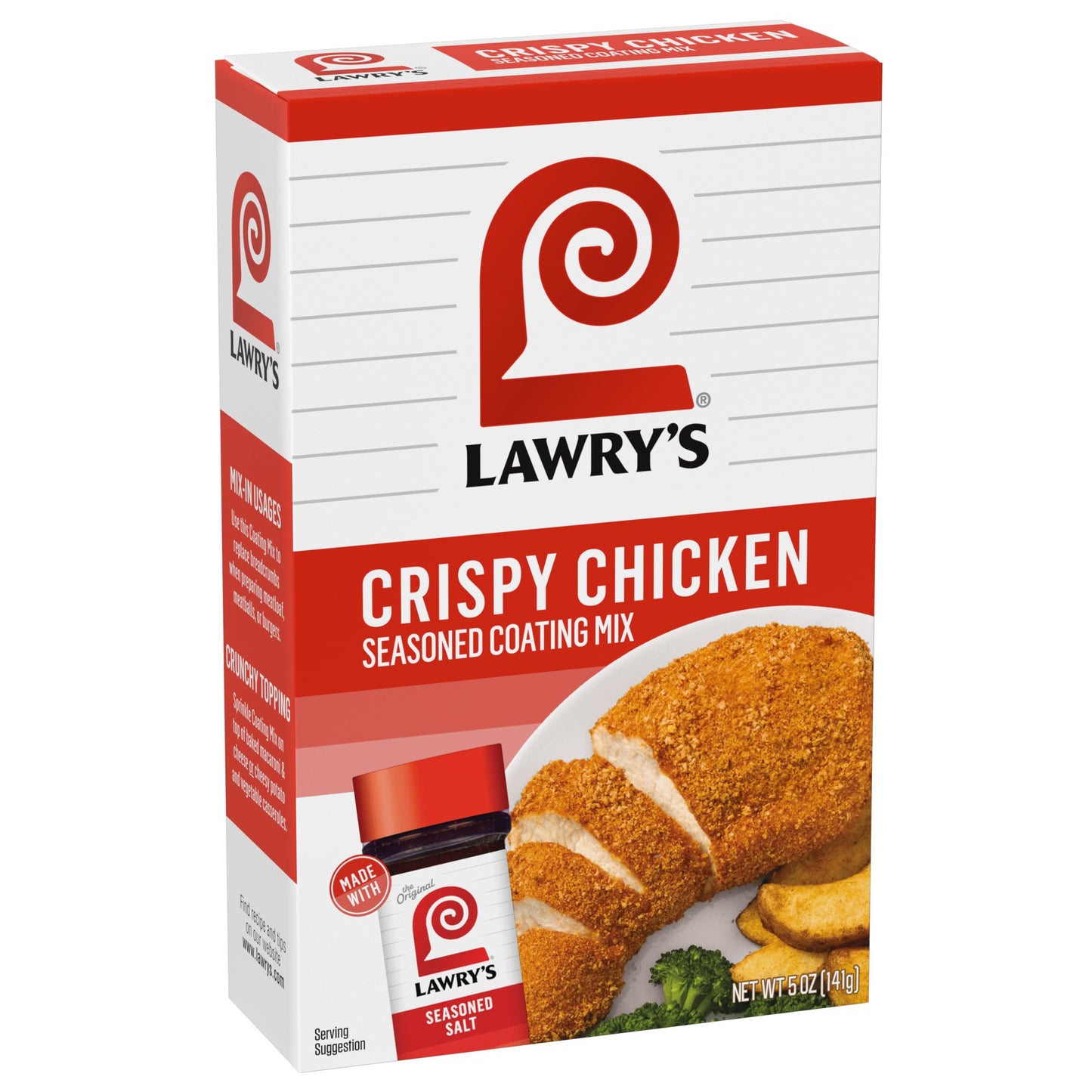 Lawrys Seasoned Coating Mix, Crispy Chicken, Tasty Swap for Breadcrumbs When Preparing Meatloaf, Meatballs, or Burgers, and Mak