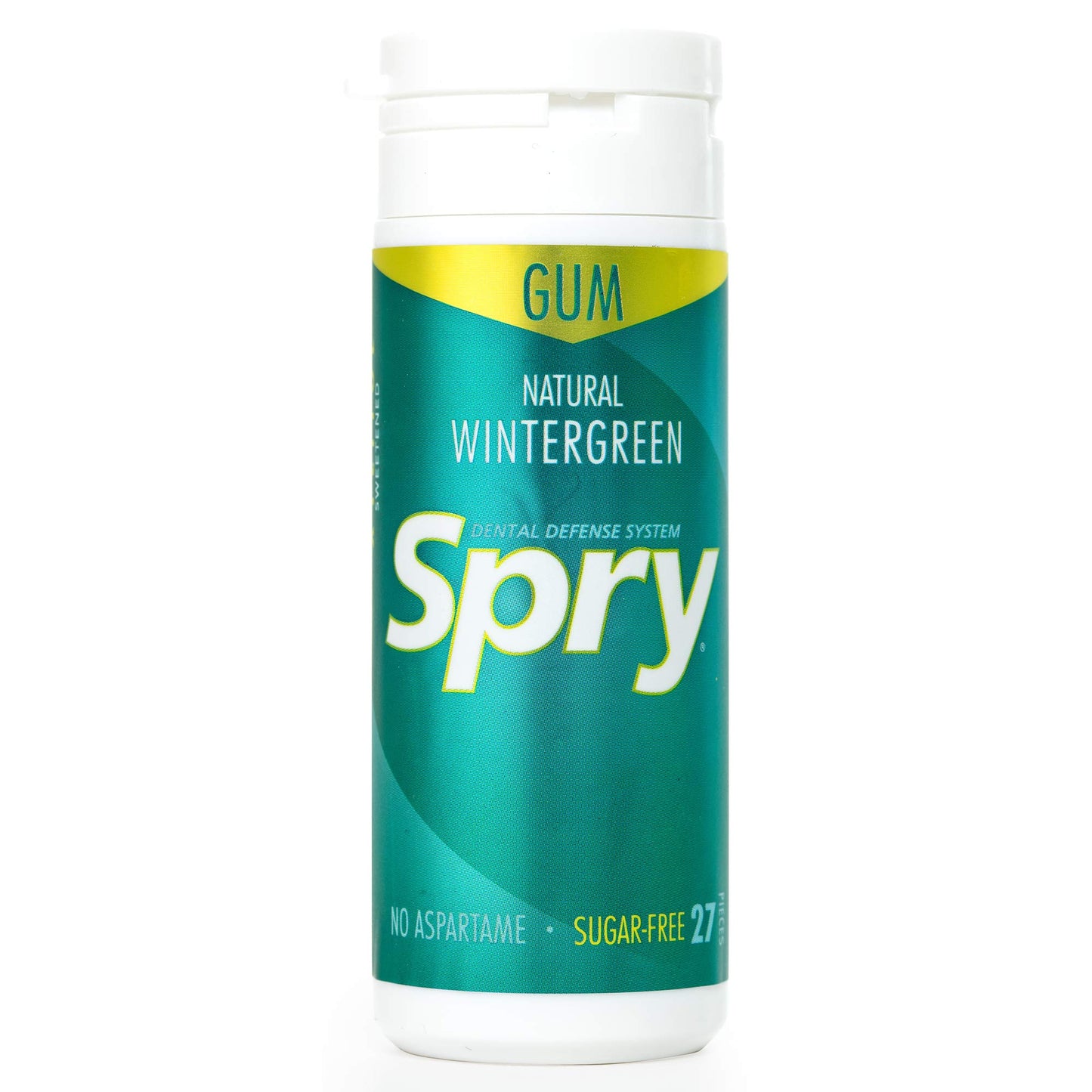 Spry Xylitol Chewing Gum - Aspartame-Free, Sugar Free, Wintergreen, 27 Count (Pack of 1)