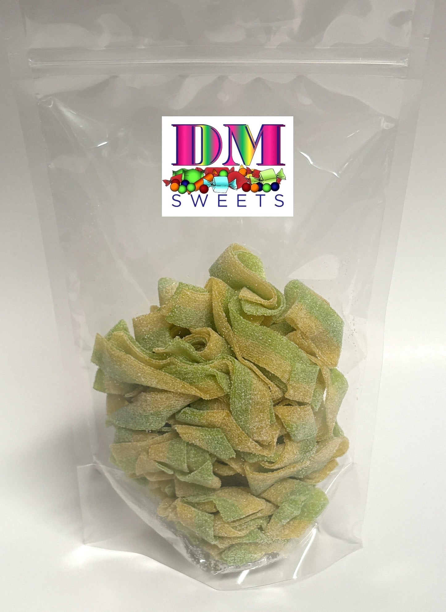 Sour Pickle Flavored Belts - 1 lb of Fresh Chewy Sugar Sanded Sweet Tart Foot Long Candy in Resealable Bag to Ensure Freshness