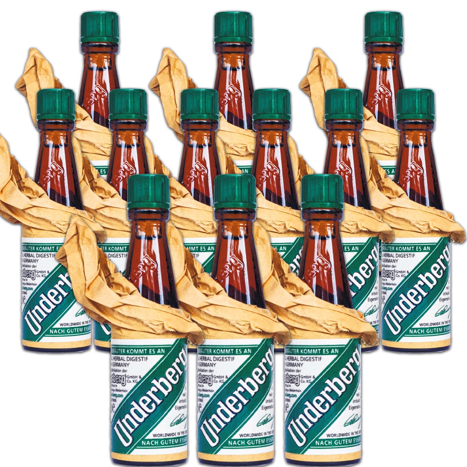 Underberg Natural Herb Bitters 12pk, 67 fl oz (20ml) - 5.67 Ounce (Pack of 12)