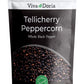 Viva Doria Tellicherry Peppercorn, Whole Black Pepper, Steam Sterilized Black Peppercorns, 6 Oz, For Grinder Refill
