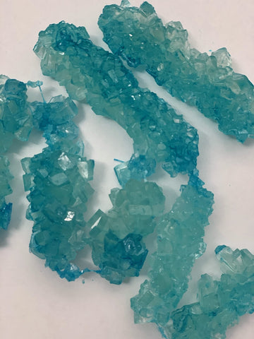 Sweetglob Old Fashioned Rock Candy Crystals On Strings (Cotton Candy Light Blue, 1 Pound)