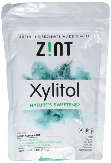 Z!NT Xylitol Sweetener Bag, 16 Ounce