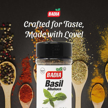 Badia Basil Leaves, 0.75 oz - Sweet Aromatic Herb for Essential Italian Recipes