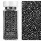 Black Sanding Sugar Sprinkles, 4.6 oz Edible Sparkling Sugar Crystals for Baking Topping, Cupcakes, Cookies, Ice Cream & Cake De