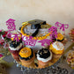 Gyufise 24Pcs Graduation Cupcake Toppers 2025 Purple Glitter Class Of 2025 Cupcake Toppers 2025 Grad Cap Diploma Cupcake Picks F