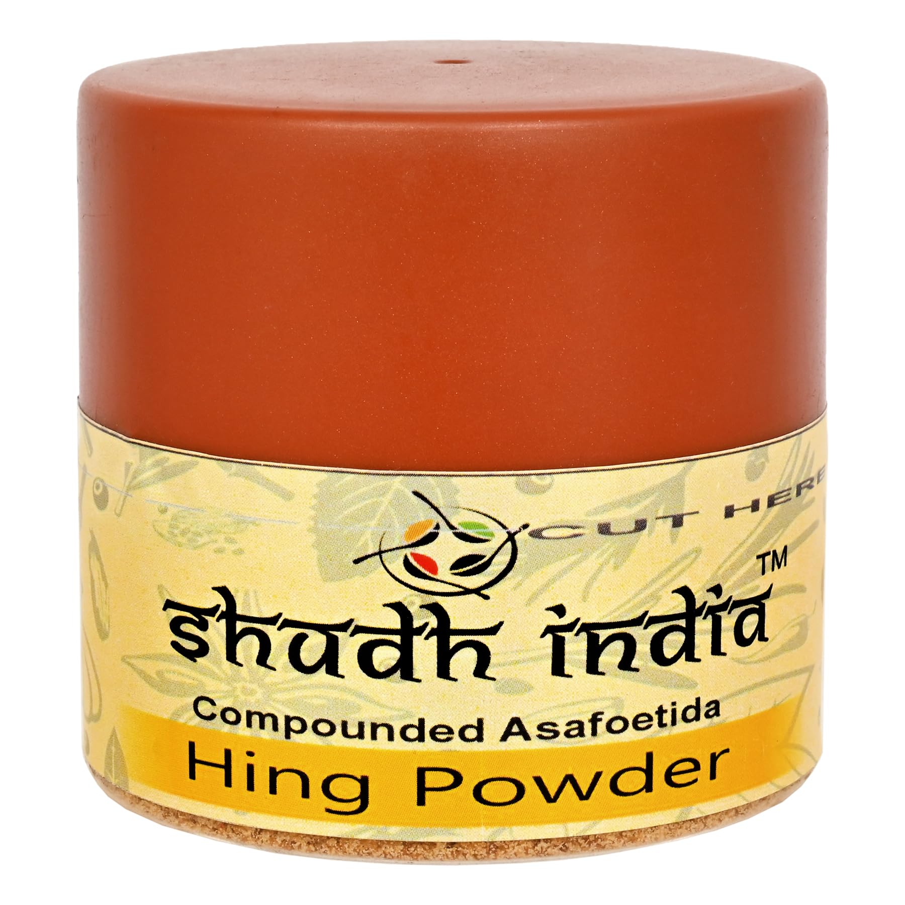 Shudh India Asafoetida Powder (Hing) Ground 3.5Oz (100G) Pet Jar ~ All Natural | Salt Free | Vegan | Non-Gmo | Asafoetida Indian