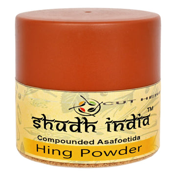 Shudh India Asafoetida Powder (Hing) Ground 3.5Oz (100G) Pet Jar ~ All Natural | Salt Free | Vegan | Non-Gmo | Asafoetida Indian