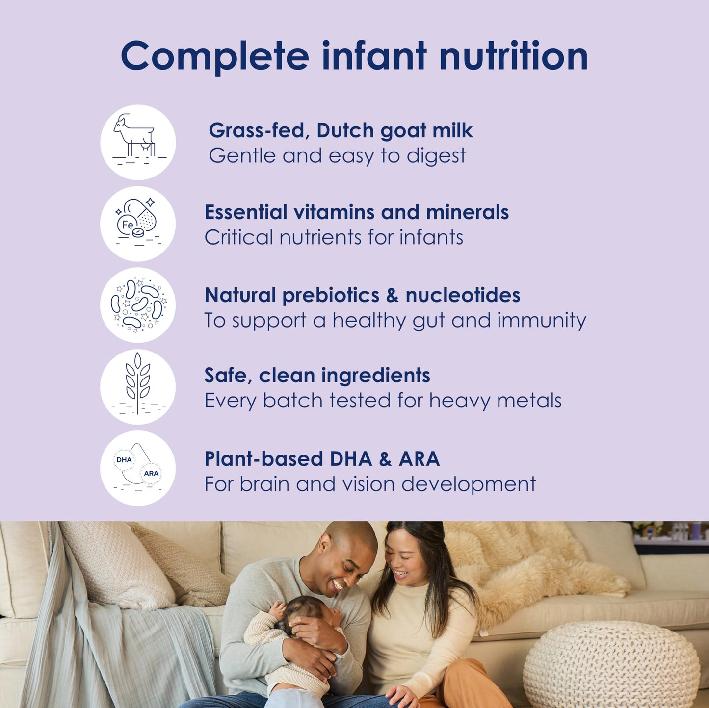 Kabrita Goat Milk-Based Infant Formula Powder With Iron, Dha, Ara & Prebiotics, For Infants 0–12 Months, Non-Gmo, 28 Oz (Pack Of 6)