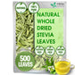 FRESHDRINKUS Premium Stevia Leaves, 100% Pure Dried, Zero Calorie Sweetener, 500 Count