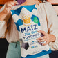 Siete Maiz Totopos Corn Tortilla Chips | Blue Corn | Gluten Free | Vegan Snacks | Non Gmo & Organic Corn Chip | Made With Avocad