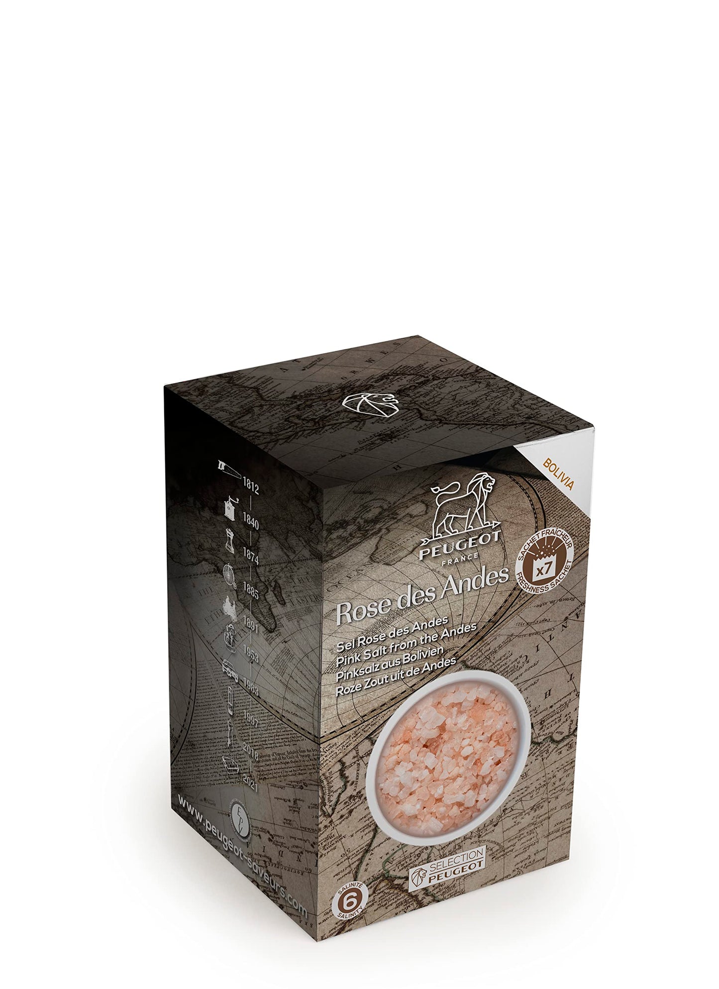 7 x 50g Sachets of Bolivian Pink Rock Salt for Cooking