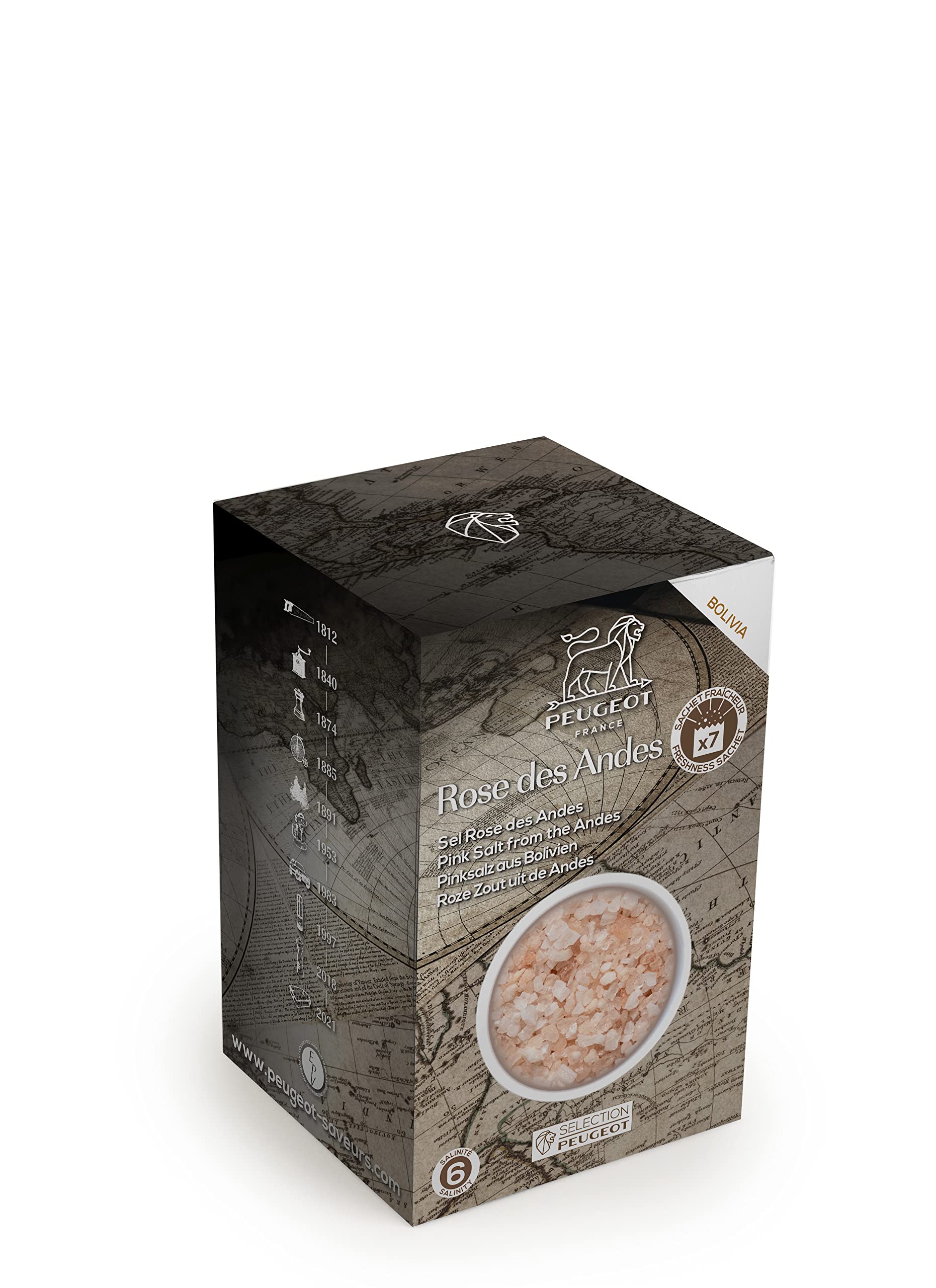 7 x 50g Sachets of Bolivian Pink Rock Salt for Cooking