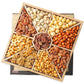 Gourmet Mixed Nuts Gift Basket In Sleek Bamboo Wood Reusable Platter | Xl 2 Lb Platter Includes 9 Assortments Of Enhanced Nuts, Kosher