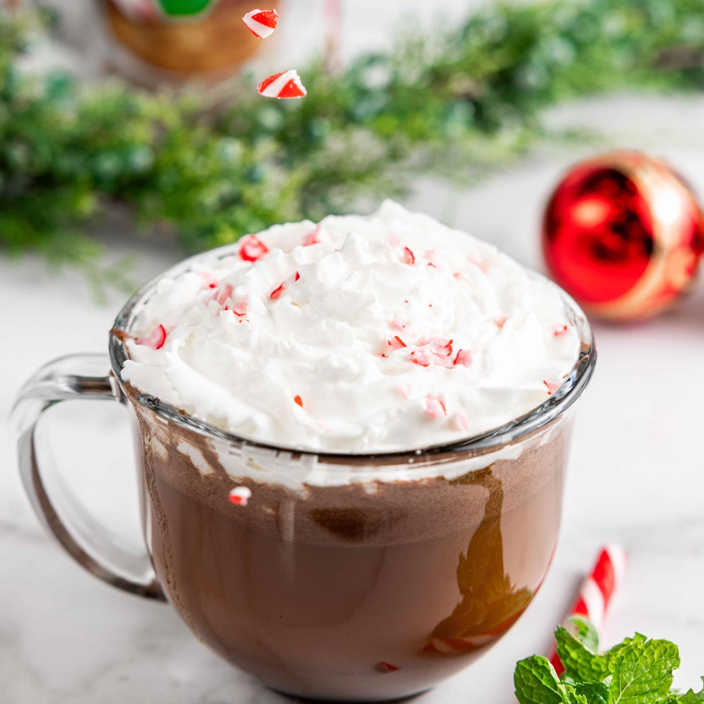 Bare Life: Instant Dairy Free Peppermint Hot Cocoa Mix - 10 Serving Pouch | Gluten Free, Vegan, Organic, Plant Based, Paleo, Soy