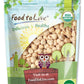 Organic Raw Blanched Hazelnuts, 8 Ounces - Non-GMO Filberts, No Skin, Unsalted, Unroasted, Vegan, Bulk Nuts. Good Source of Prot
