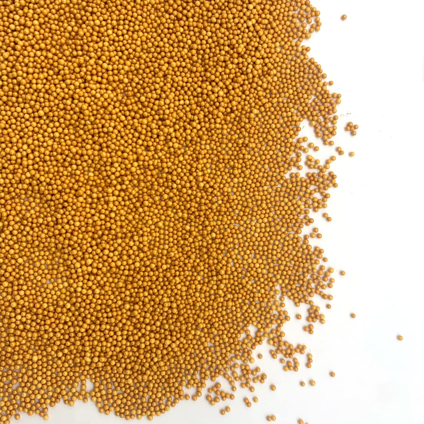 Gold Sprinkles Edible Candy Mini Pearls Cupcake Cake Toppers, Celebrations Candy Pearls Shaker Jar Wedding Shower Party Cake Dec