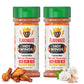 Flavor God Hot Wings Seasoning Mix - All Natural Spice Blend for Chicken Wings, Eggs, Seafood & Vegetables, Large Pack of 2