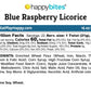 Sweet Roots Blue Raspberry Licorice Twists - 1 Bag (16 oz) - Jumbo Size Licorice Sticks | Made with Real Fruit Juice Concentrate