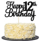 Gyufise 1Pc Happy 12Th Birthday Cake Topper Glitter 12Th Birthday Cake Pick Cheers To 12 Years Old Twelve Fabulous Cake Decorati