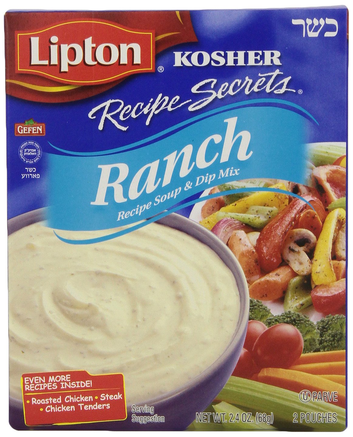 Lipton Recipe Secrets, Ranch Soup & Dip Mix, 2.4 Ounce (Pack of 12)