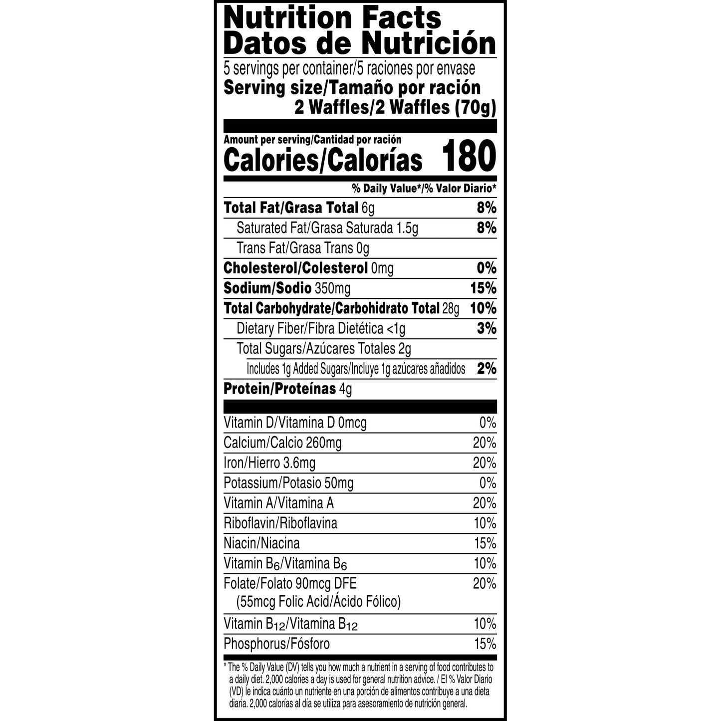 Eggo Frozen Waffles, Frozen Breakfast, Breakfast Food, Buttermilk, 12.3oz Box (10 Waffles)
