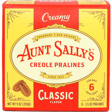 Creamy Classic Pralines - Aunt Sally'S Pralines - 6 Count Box